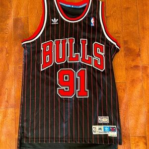 Dennis Rodman Pinstripe Chicago Bulls ‘95-‘96 throwback jersey